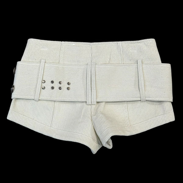 WIDE BELT STUDS SHORTS