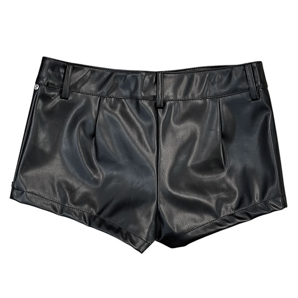 STUDS ECO LEATHER SHORTS