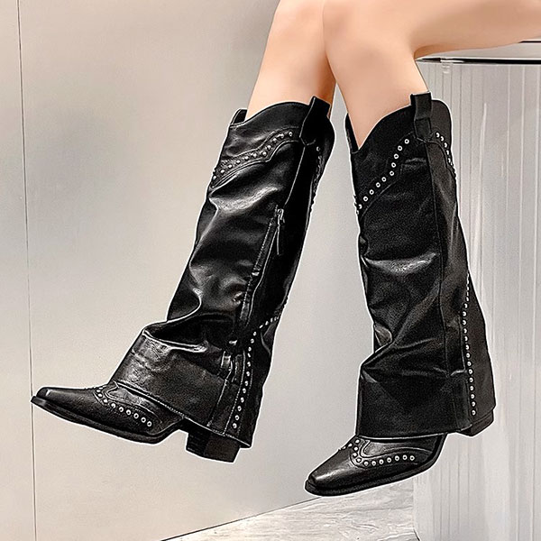 STUDS COVER WESTERN BOOTS