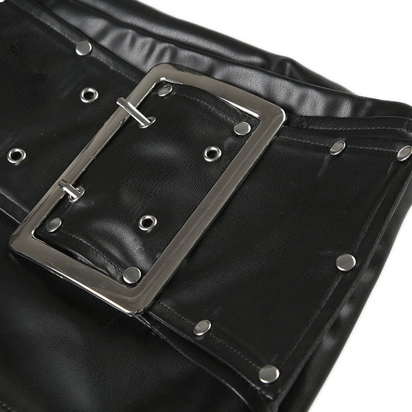 STUDS WIDE BELT SHORTS