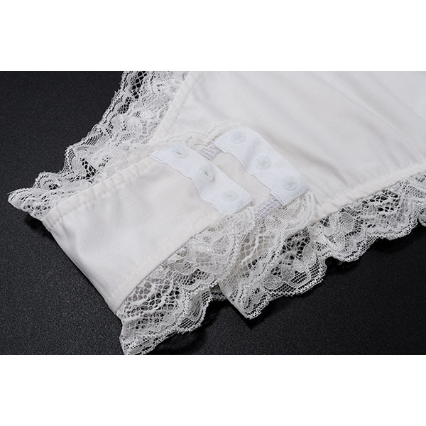 LACE RIBBON HOOD BODYSUIT