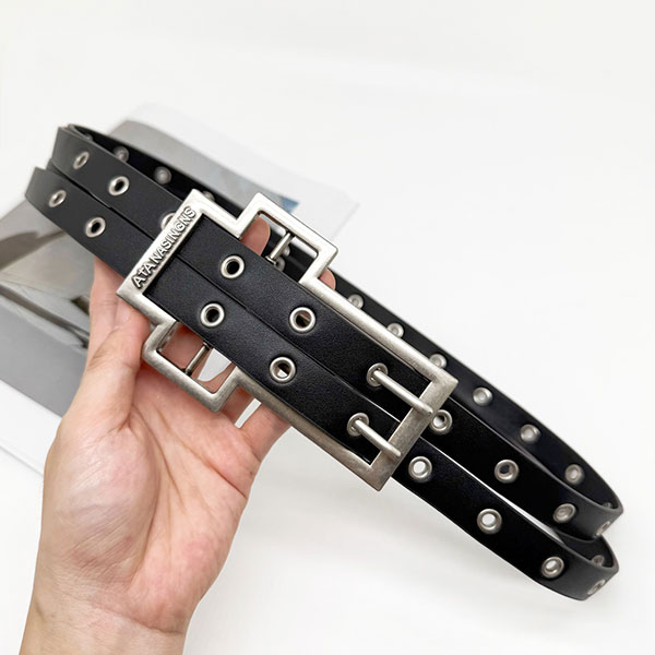 CROSS BUCKLE STUDS BELT
