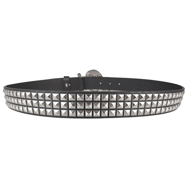 SKULL STONE STUDS BELT