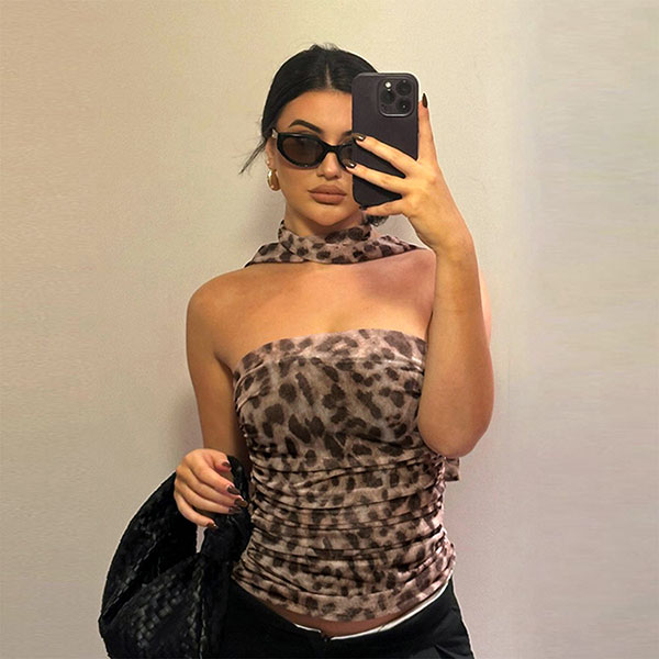 LEOPARD BARE TOP