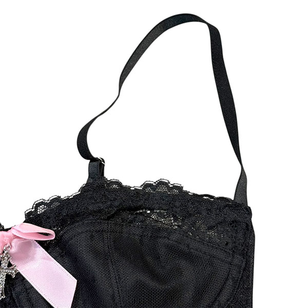 CROSS LACE RIBBON TANKTOP