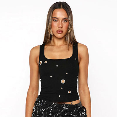 EYELET TANKTOP