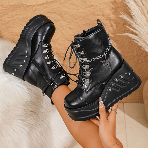 STAR PLATFORM BOOTS