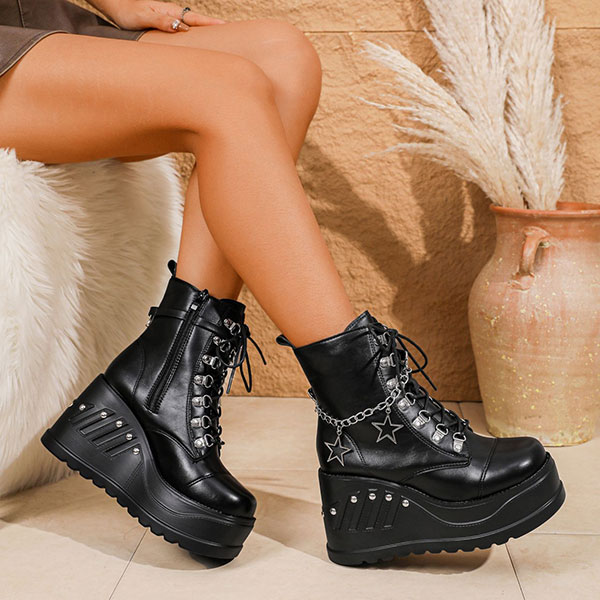 STAR PLATFORM BOOTS
