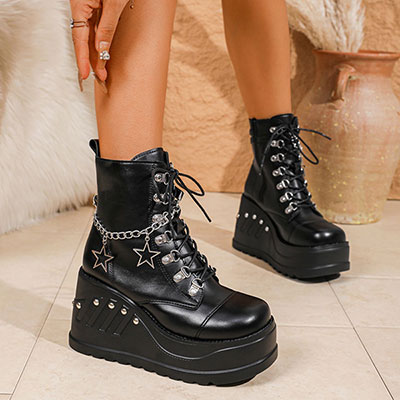 STAR PLATFORM BOOTS