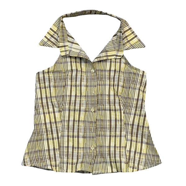CHECK TANK TOP SHIRT