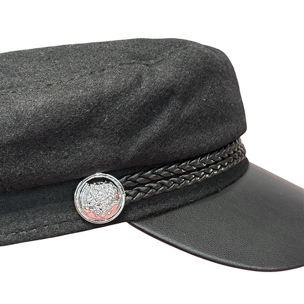 LEATHER CASQUETTE