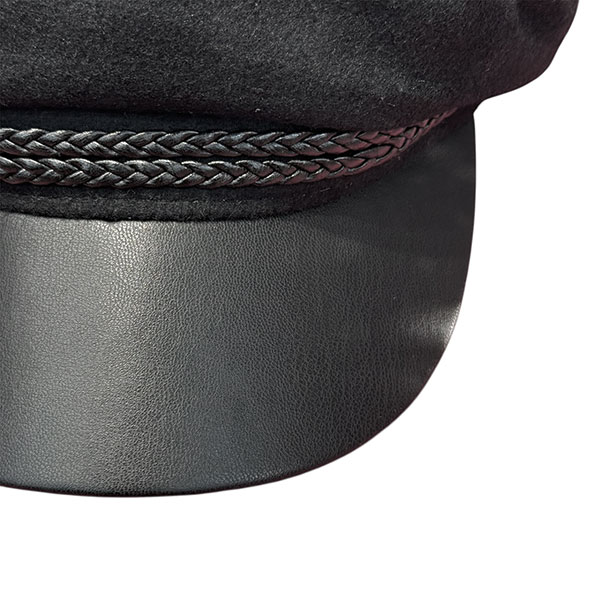 LEATHER CASQUETTE