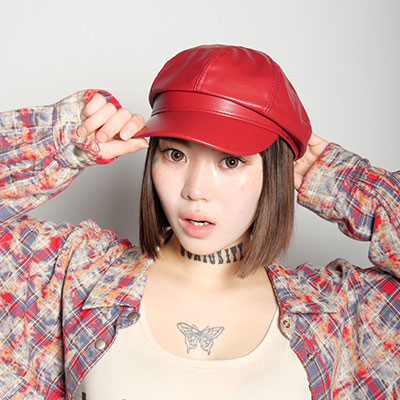 LEATHER CASQUETTE