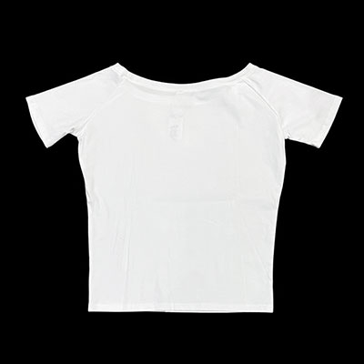 OFF SHOULDER LETTER OVER T-SHIRT