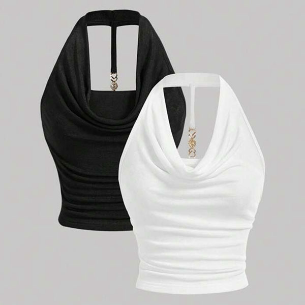 BACK CHAIN HALTER NECK