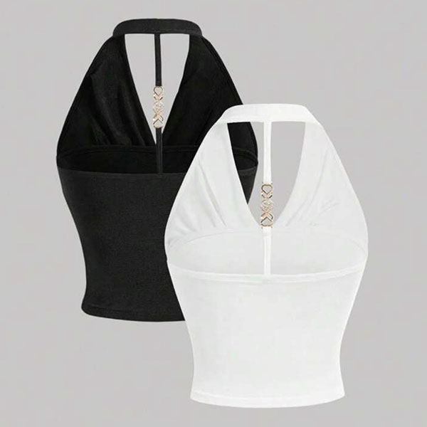BACK CHAIN HALTER NECK