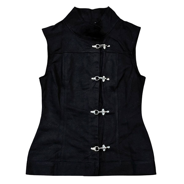 HIGH NECK HOOK VEST