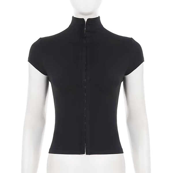 FRONT HOOK HIGH NECK TOP