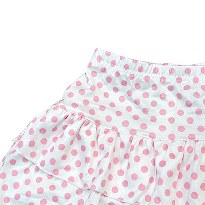 PINK DOT FRILL SKIRT