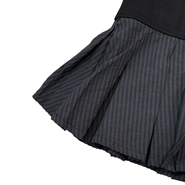 PUNK CHAIN PLEATED SKIRT