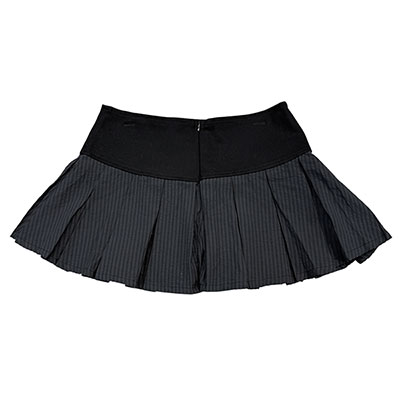 PUNK CHAIN PLEATED SKIRT