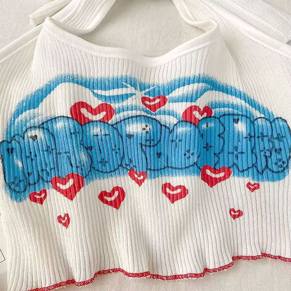 GRAPHIC HALTER NECK【KIDS】