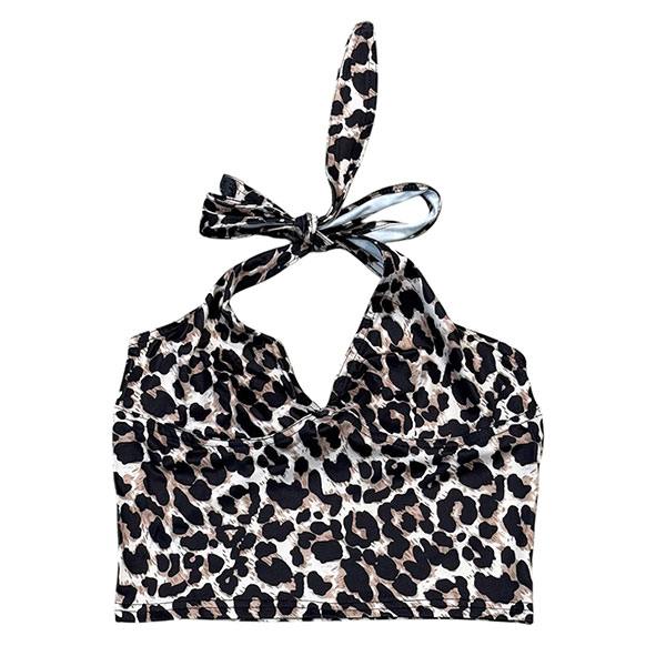 LEOPARD HALTER NECK
