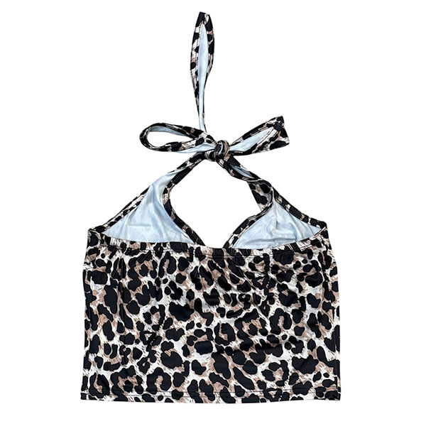 LEOPARD HALTER NECK