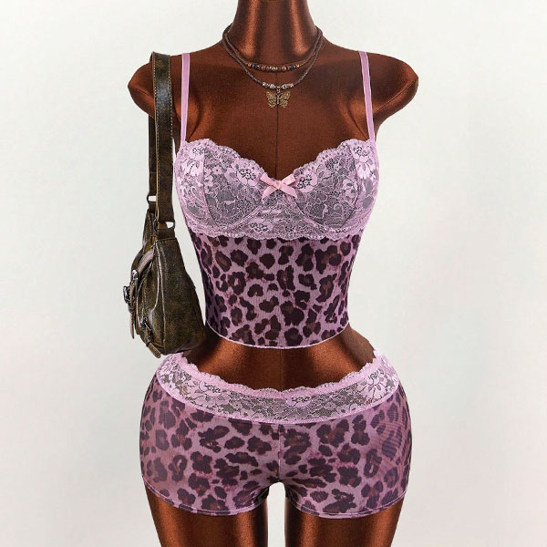 LEOPARD LACE SET UP