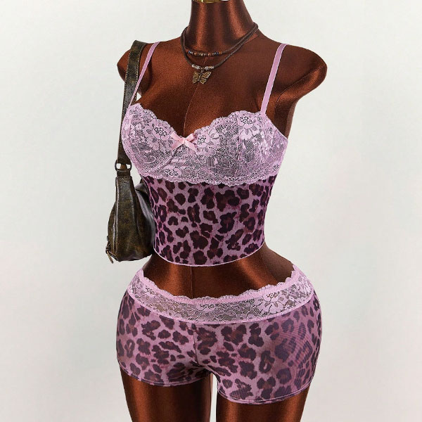 LEOPARD LACE SET UP