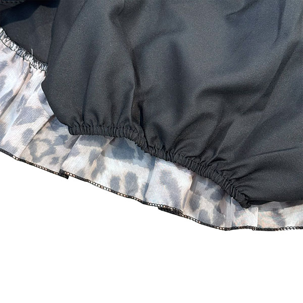 LEOPARD FRILL SKIRT