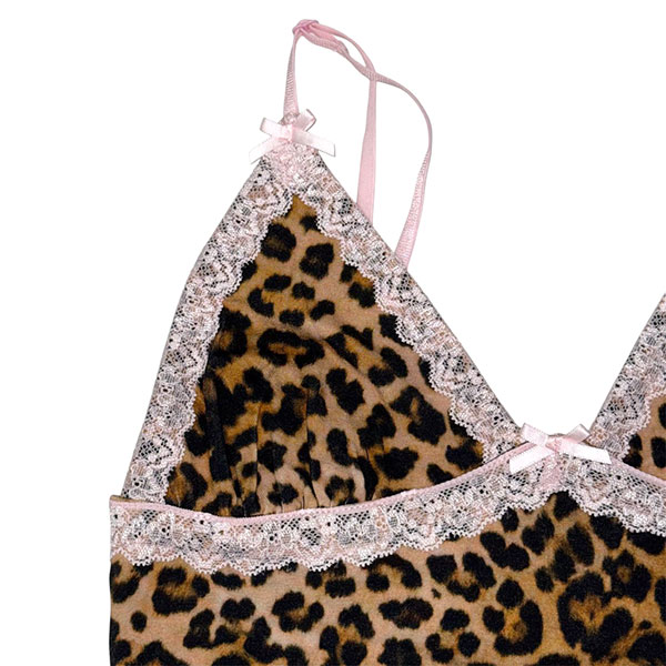 LEOPARD RIBBON CAMISOLE