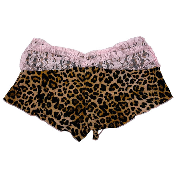 LEOPARD RIBBON SHORTS