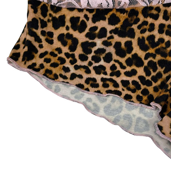 LEOPARD RIBBON SHORTS