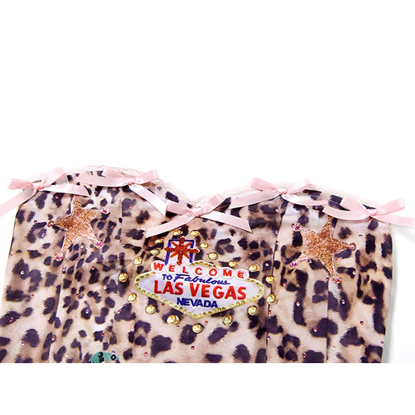 LEOPARD RIBBON TUBE TOP