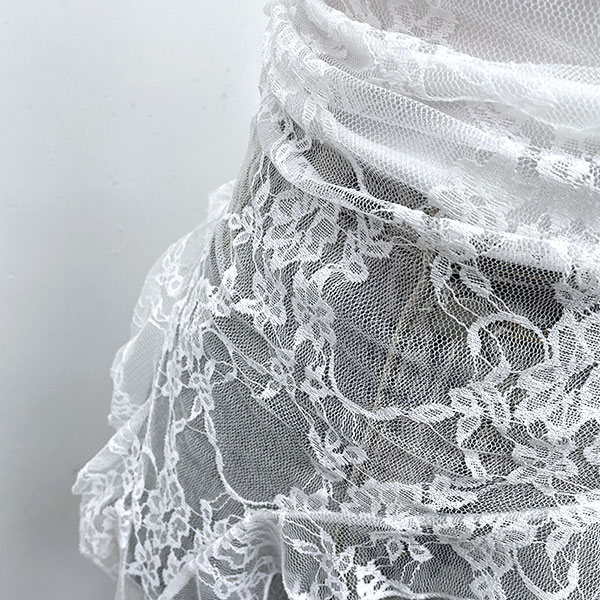 CROSS LACE BARE TOP