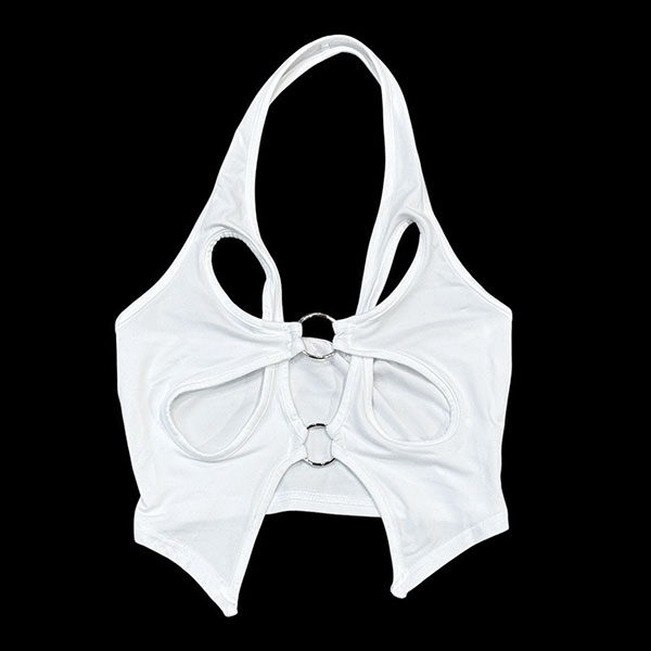 HOLLOW HALTER NECK
