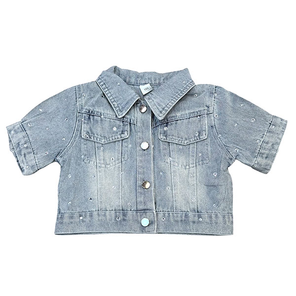 RHINESTONE DENIM SET UP【KIDS】