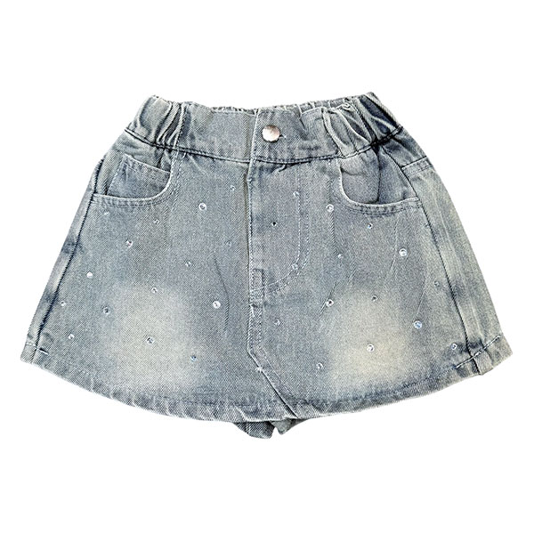 RHINESTONE DENIM SET UP【KIDS】