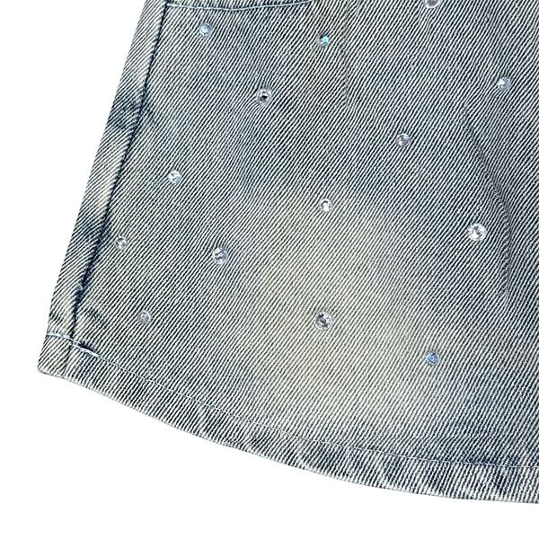 RHINESTONE DENIM SET UP【KIDS】