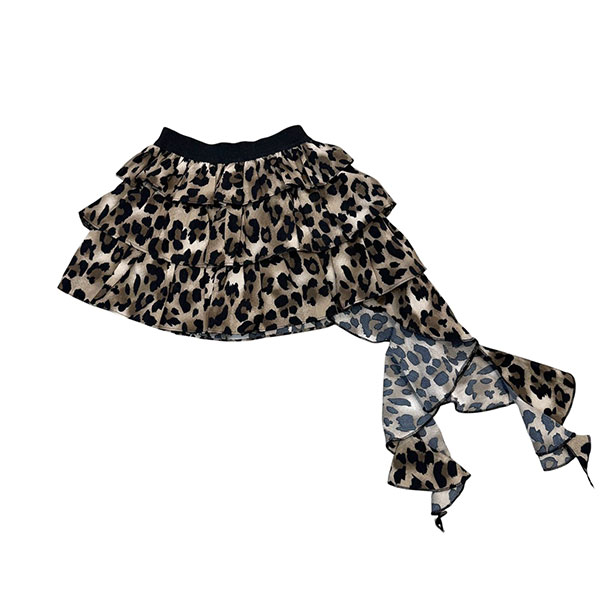 LEOPARD PLEATS SKORT【KIDS】