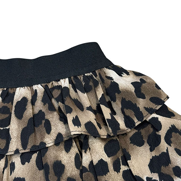 LEOPARD PLEATS SKORT【KIDS】