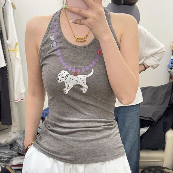 DOG PRINT TANK TOP