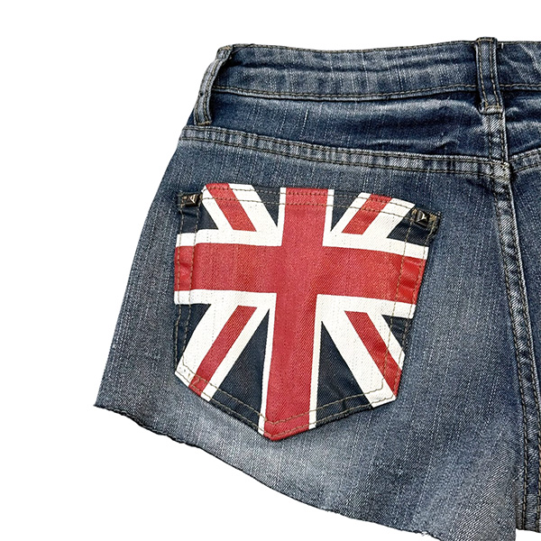 UNIONJACK SHORT DENIM PANTS