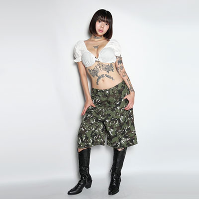 PRTCT CAMO HALF PANTS
