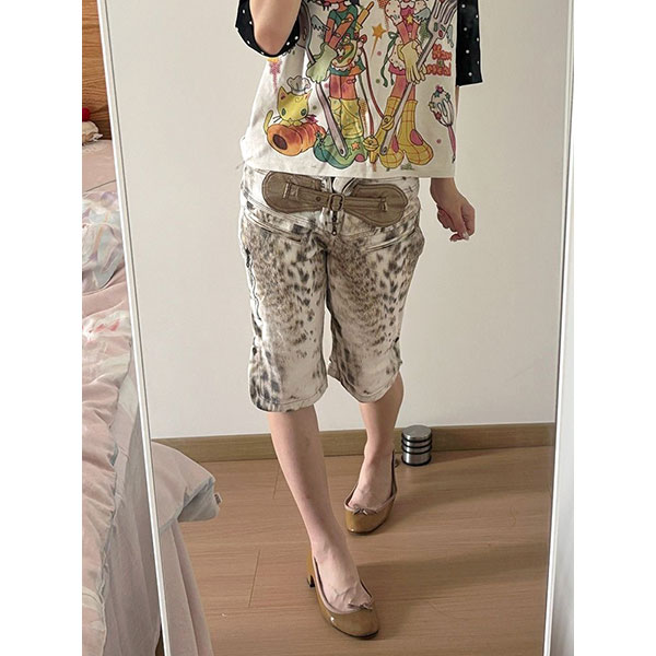LEOPARD LONG SHORTS