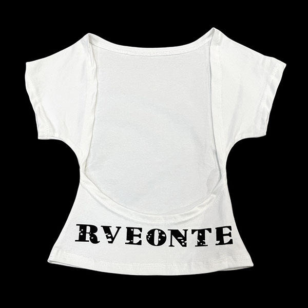 OPEN BACK WHITE TEE