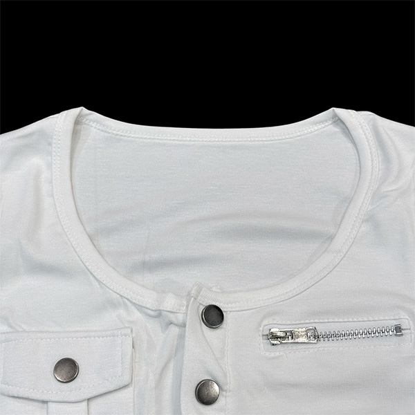 U NECK POCKET T-SHIRT
