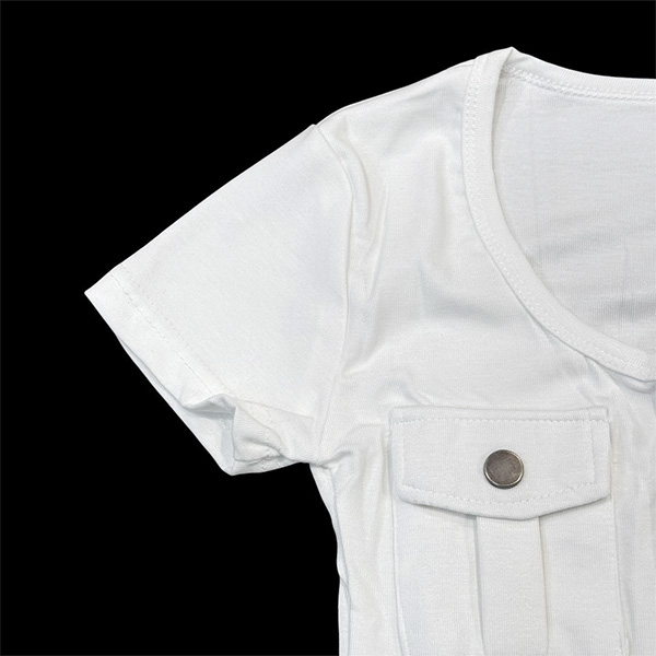 U NECK POCKET T-SHIRT