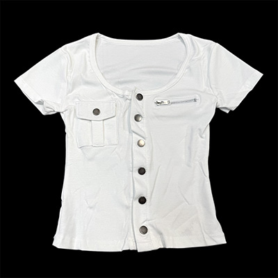 U NECK POCKET T-SHIRT
